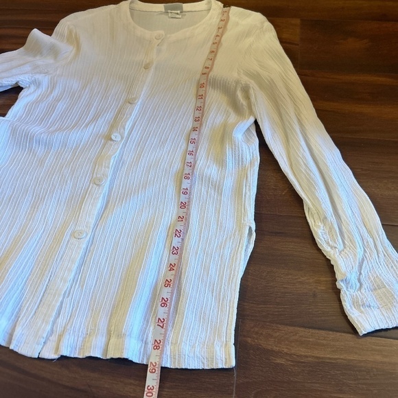 EILEEN FISHER Long Sleeve Tunic Blouse size Medium - Picture 7 of 9